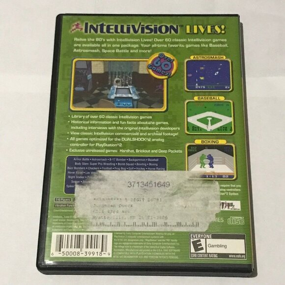 PS2 Intellivision Lives (Mint) Playstation 2 - Picture 2 of 4